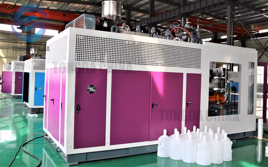 Máquina de moldeo por soplado y extrusión de tambor de botella de agua para PC Tongda China de 5 galones